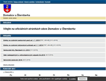Tablet Screenshot of domasovusternberka.cz